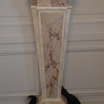 Gaine en faux marbres pour le musé de la céramique de Rouen
